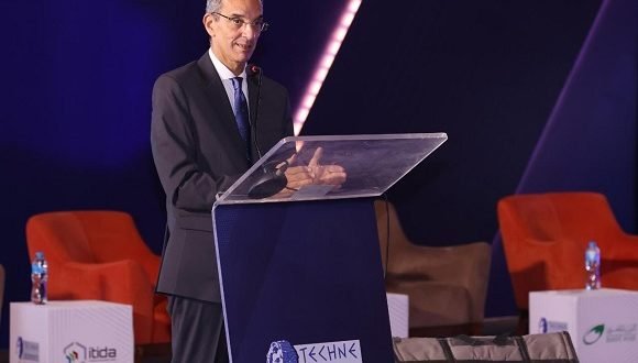 وزير الاتصالات يلقي كلمة فى افتتاح فعاليات الدورة السابعة من معرض ومؤتمر "تكنى سميت"