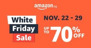 AMAZON.EG ANNOUNCES WHITE FRIDAY, ITS BIGGEST SALE OF THE YEAR, RUNNING FOR EIGHT DAYS WITH DEALS UP TO 70%  