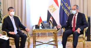 السفير الصيني يرحب بالتعاون القائم فى مجال الاتصالات وتكنولوجيا المعلومات مع مصر
