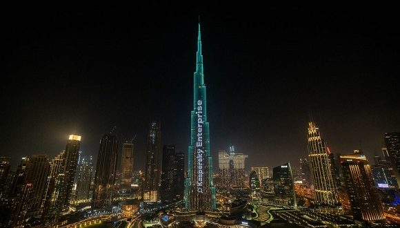 كاسبرسكي تنشر رسالة لوعي الأمن الرقمي ورفعها على برج خليفة الأعلى في العالم