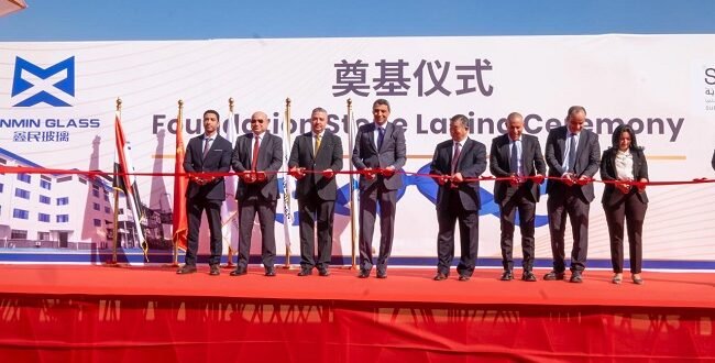 انطلاق مشروع صيني ضخم بـ السخنة 360: وضع حجر أساس مصنع الزجاج باستثمارات 70 مليون دولار